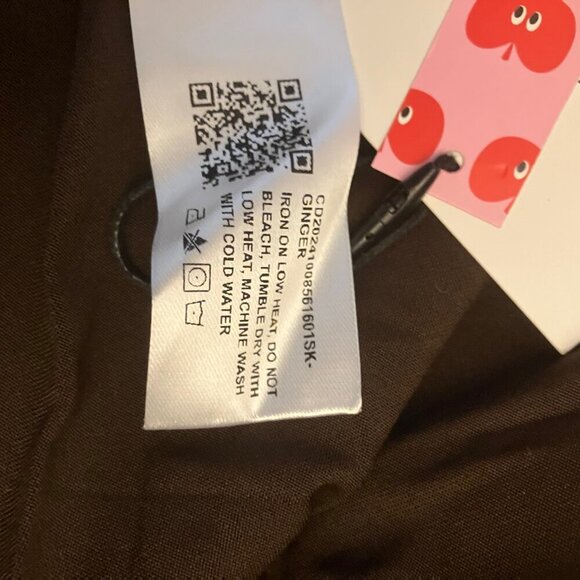 Cider Brown Op-Art Mini Skort NWT - Picture 8 of 9